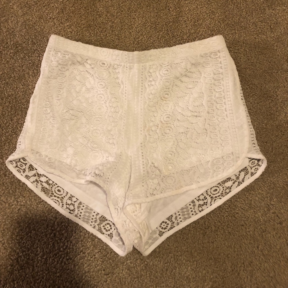 Express white summer shorts